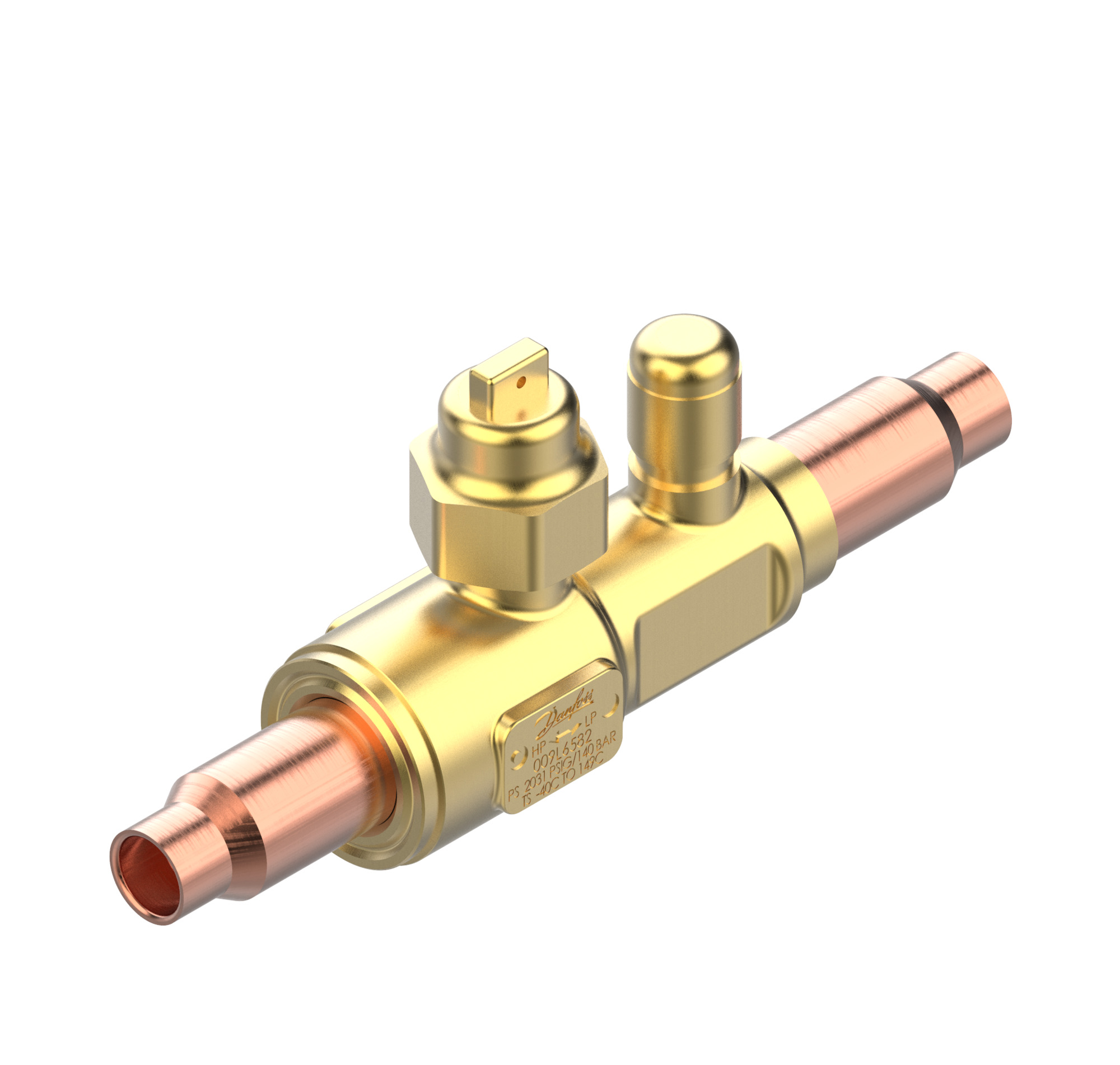 Danfoss GBCT — Запорные шаровые краны для CO2 140 бар GBCT 54s Кран шаровый 009L6456  - Вид №15
