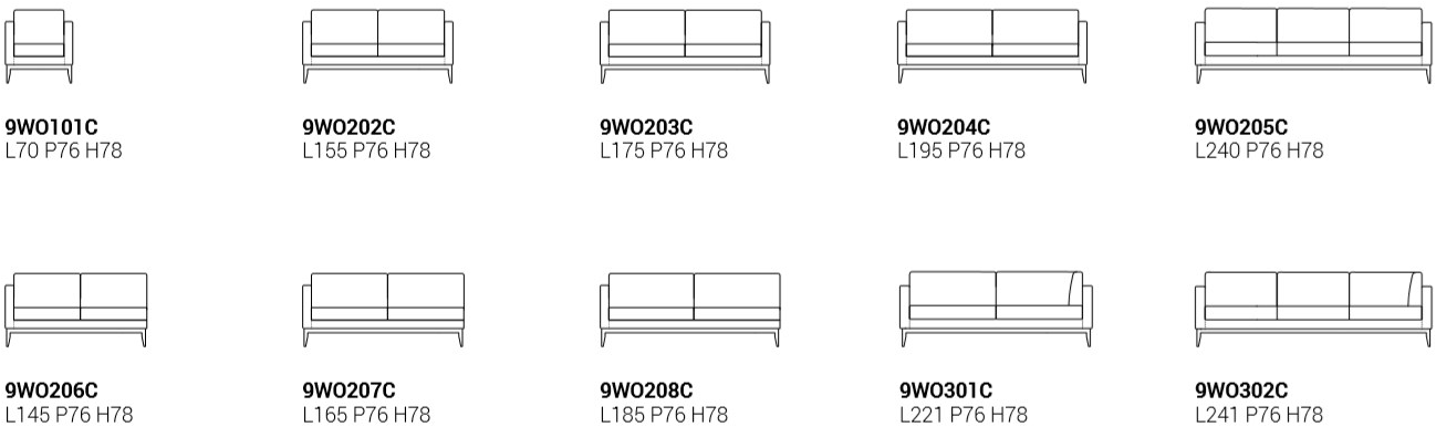 Marelli 3-х местный кожаный диван Cubic sun-id-1500596 - Вид №3