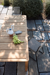 Прямоугольный садовый стол из тикового дерева