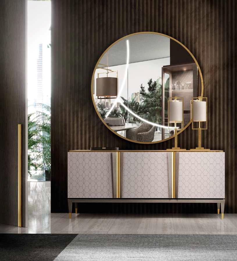 Valderamobili Лакированный буфет с распашными дверцами с ящиками Mascari Msg001-el - Вид №1