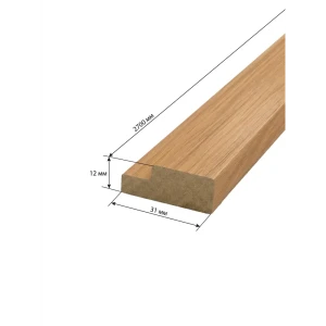 Профиль старт/финиш Рейки МДФ дуб скандинавский 12x44x2700 мм