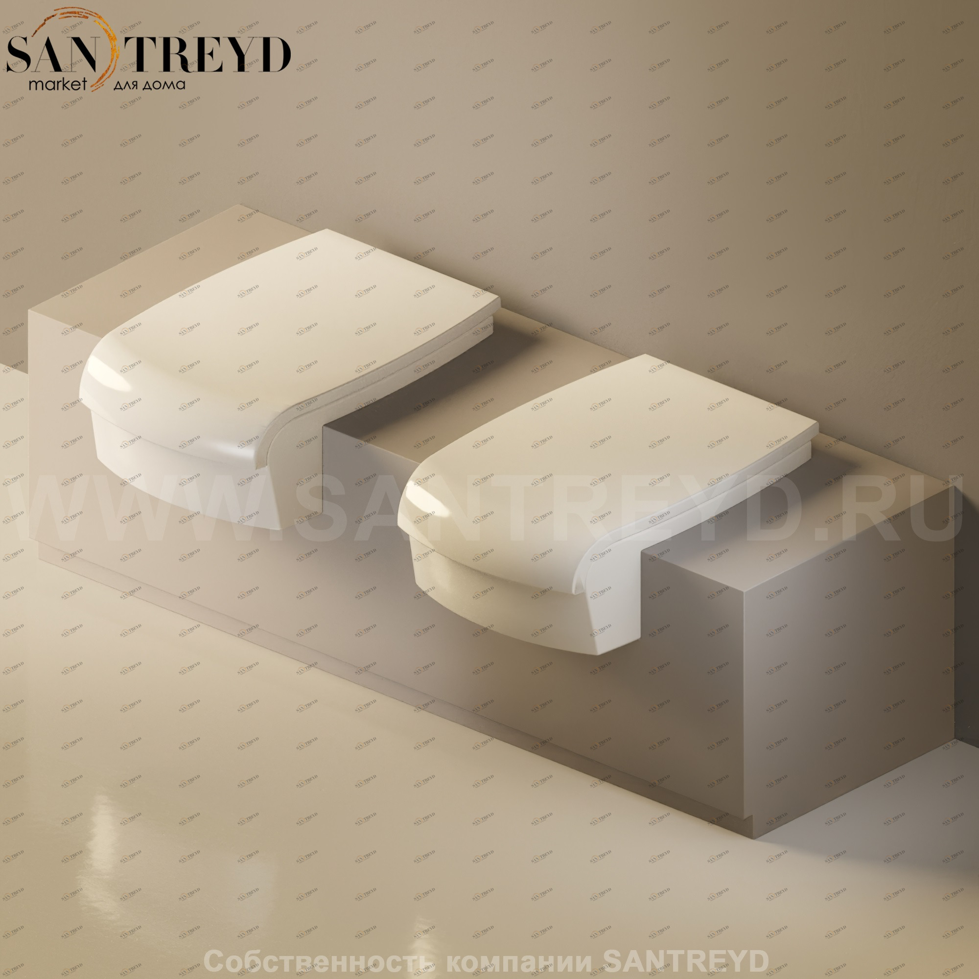 Flaminia UNA Консоль для унитаза и биде от 135 до 200 см серая UNA200WB.1019 Ceramica Flaminia UNA200WB1019