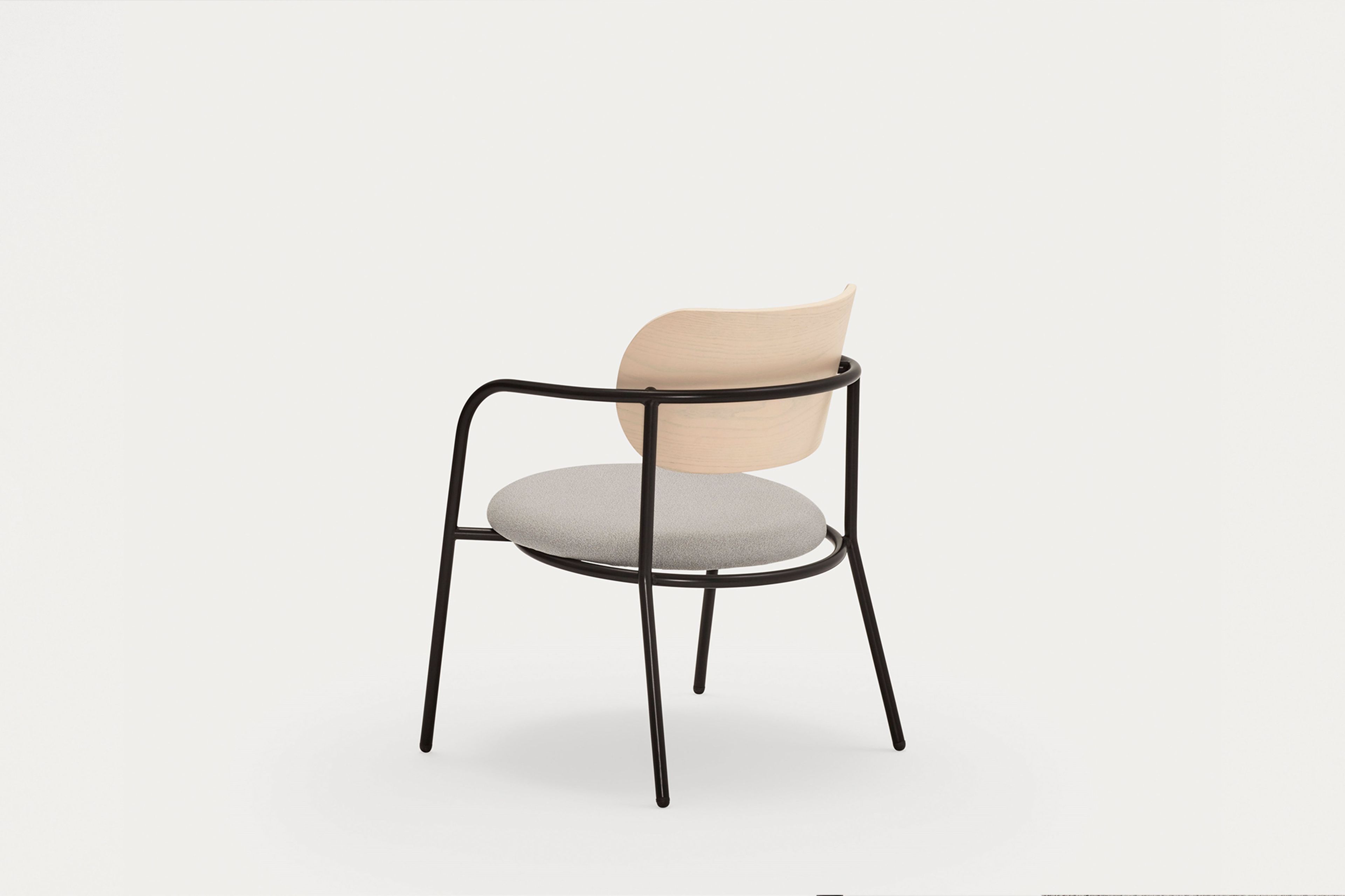 Металлическое кресло с мягким сиденьем TEULAT Eclipse ARCH-00150639 - Вид №10