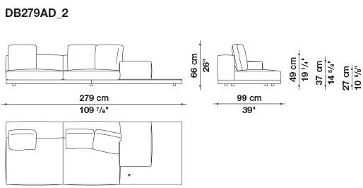 B&B Italia Кожаный диван Dock sun-id-1441060 - Вид №71