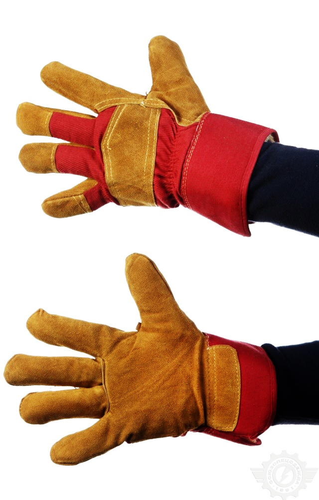 58852 Перчатки спилковые комбинированные утепленные  Средства защиты рук  размер Спецодежда 