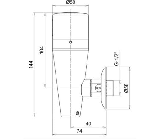 Электронный писсуар кран Thermomat RUEL08EB ARCH-00054286 - Вид №2