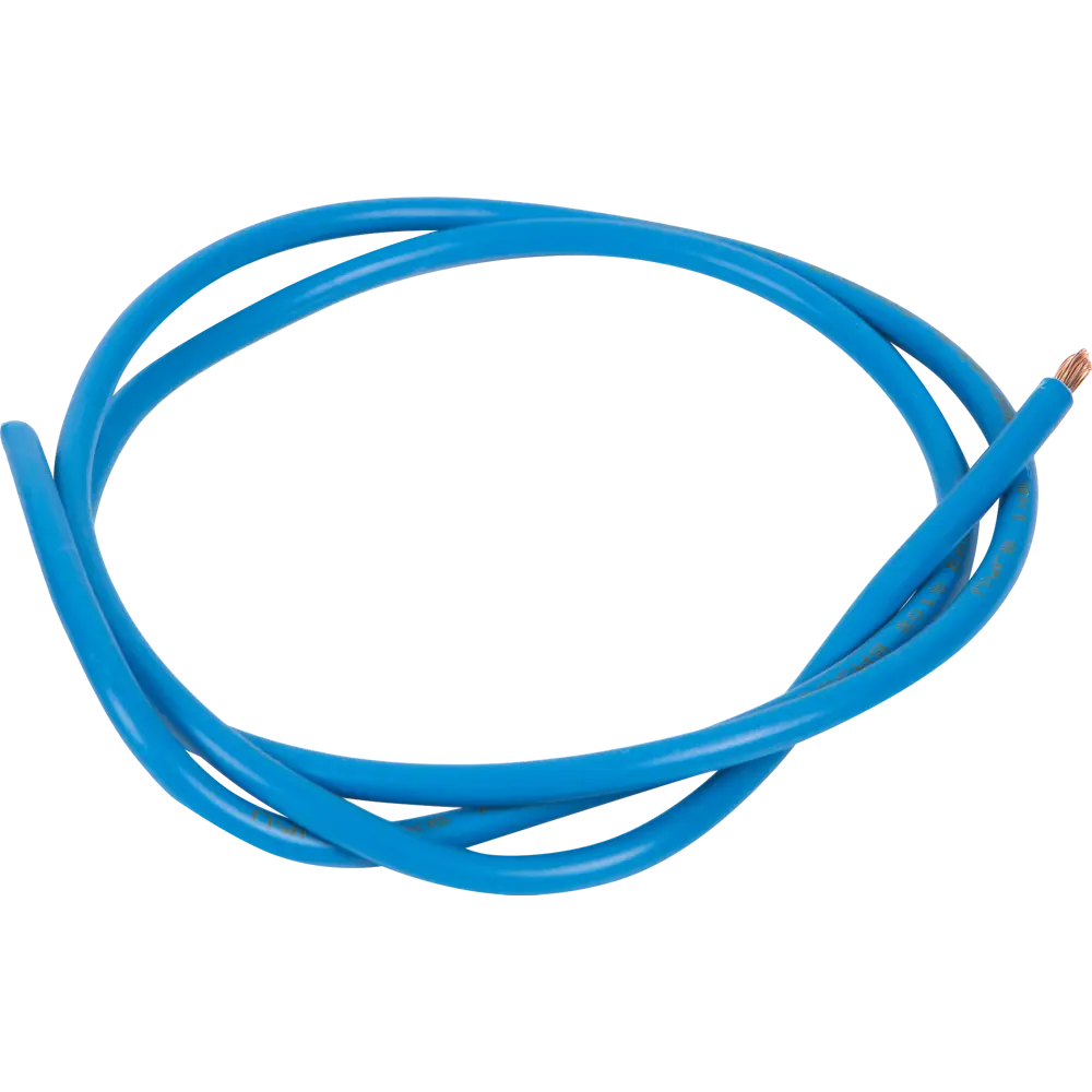 Провод Ореол ПУГВ 1x6 мм на отрез ГОСТ цвет синий STLM-2013651 - Вид №1