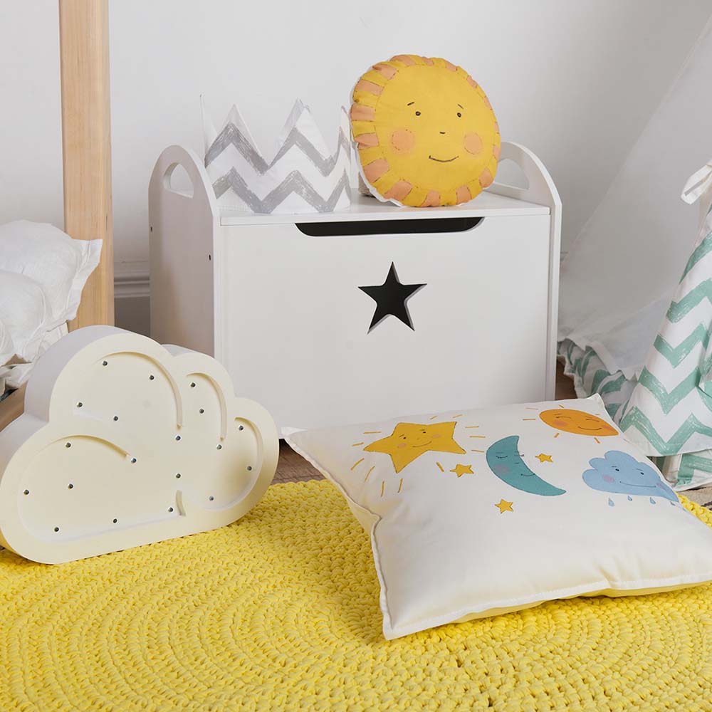 Детский сундук для игрушек белый со звездочкой VAMVIGVAM  282037 Белый;черный Santreyd  - Вид №6