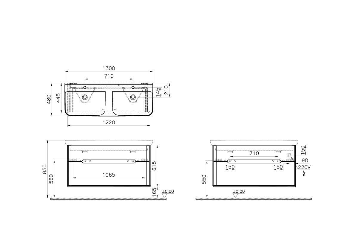 61187 Раковина Vitraglobal Sento - Вид №1