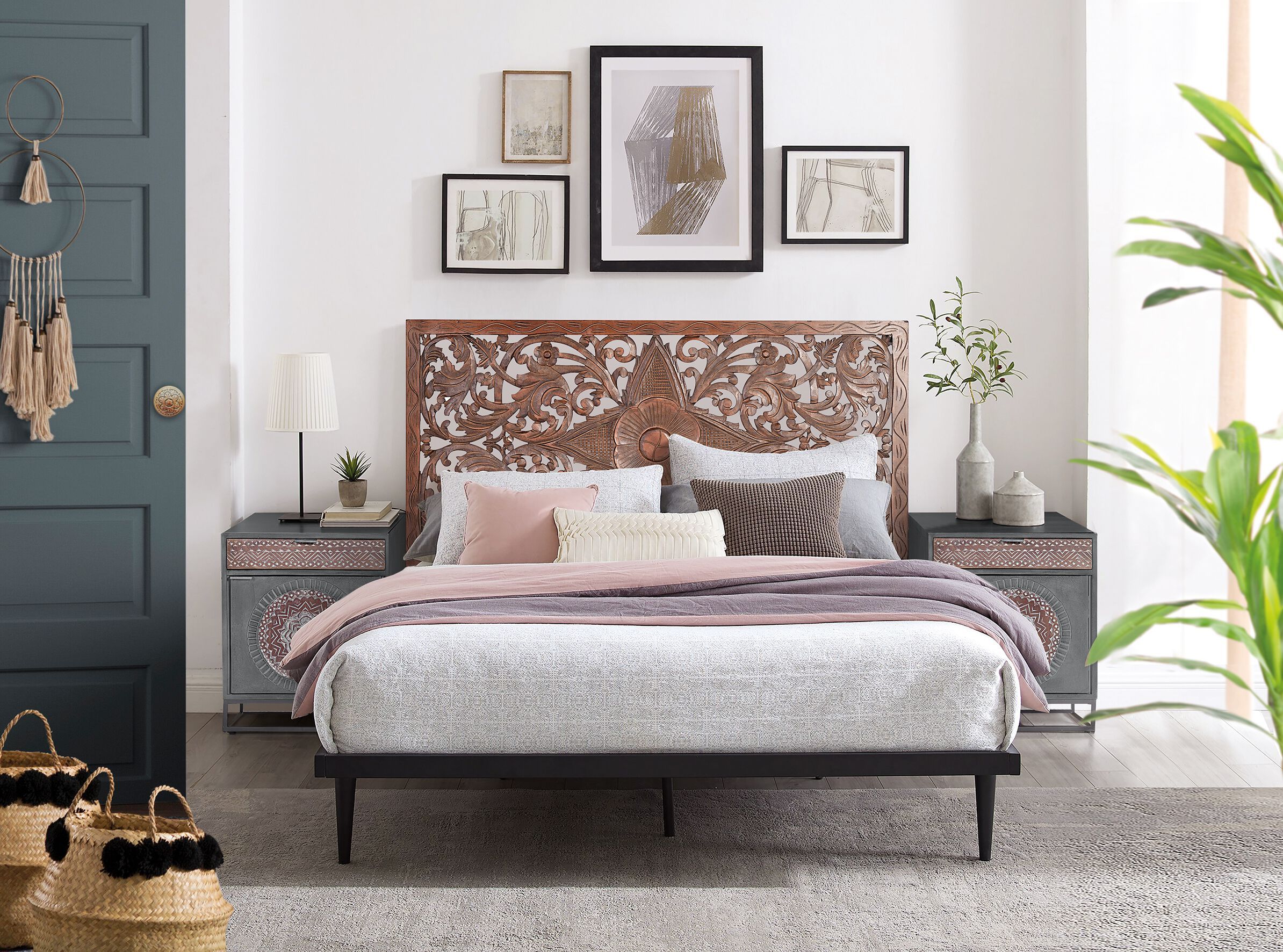 Прямоугольная тумбочка из манго Giner y Colomer Wood Mandala ARCH-00142495 - Вид №3