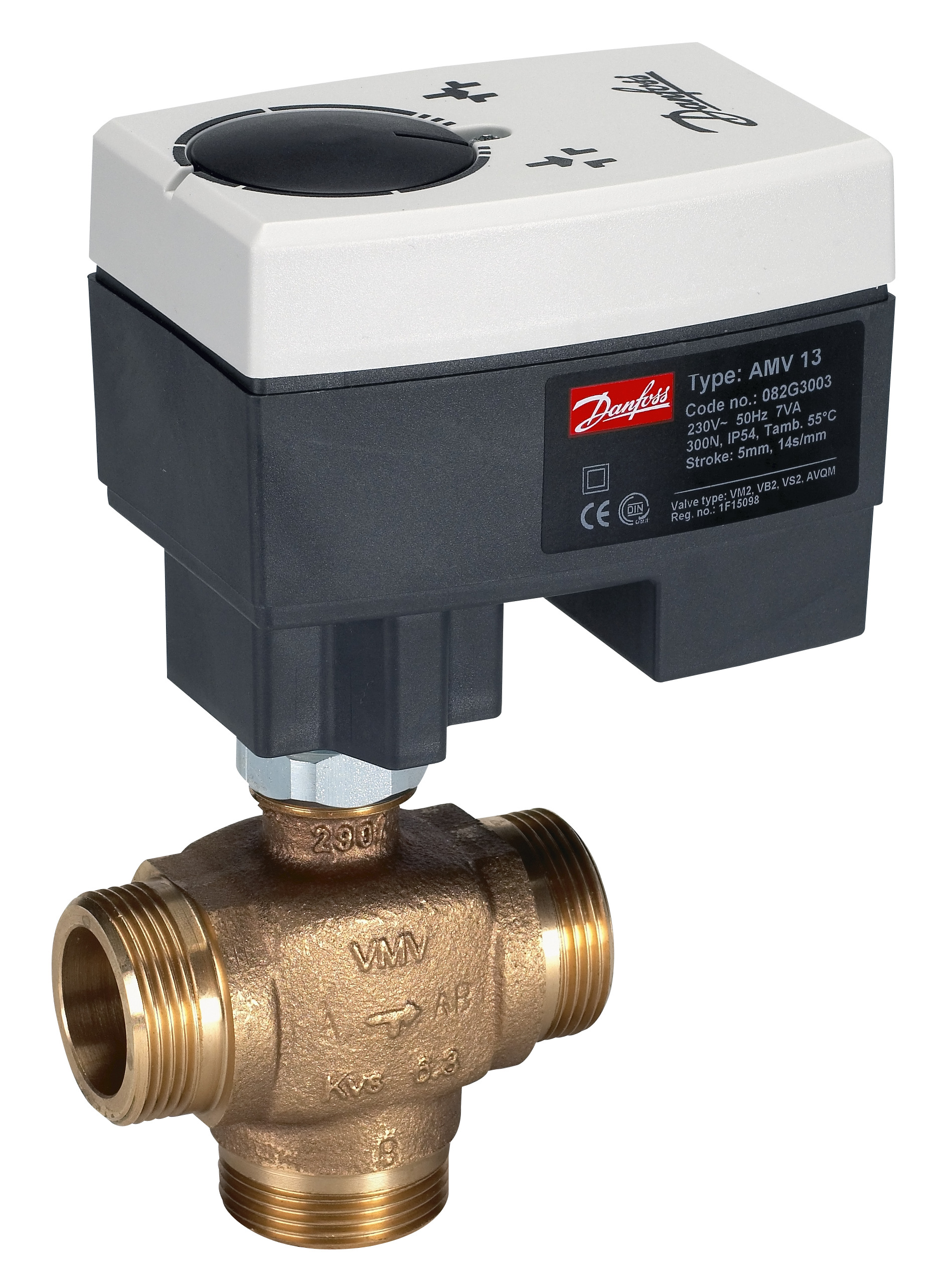 Danfoss Редукторные электроприводы с трехпозиционным управлением Электропривод импульсный AMV 35 230В 082G3021  - Вид №16