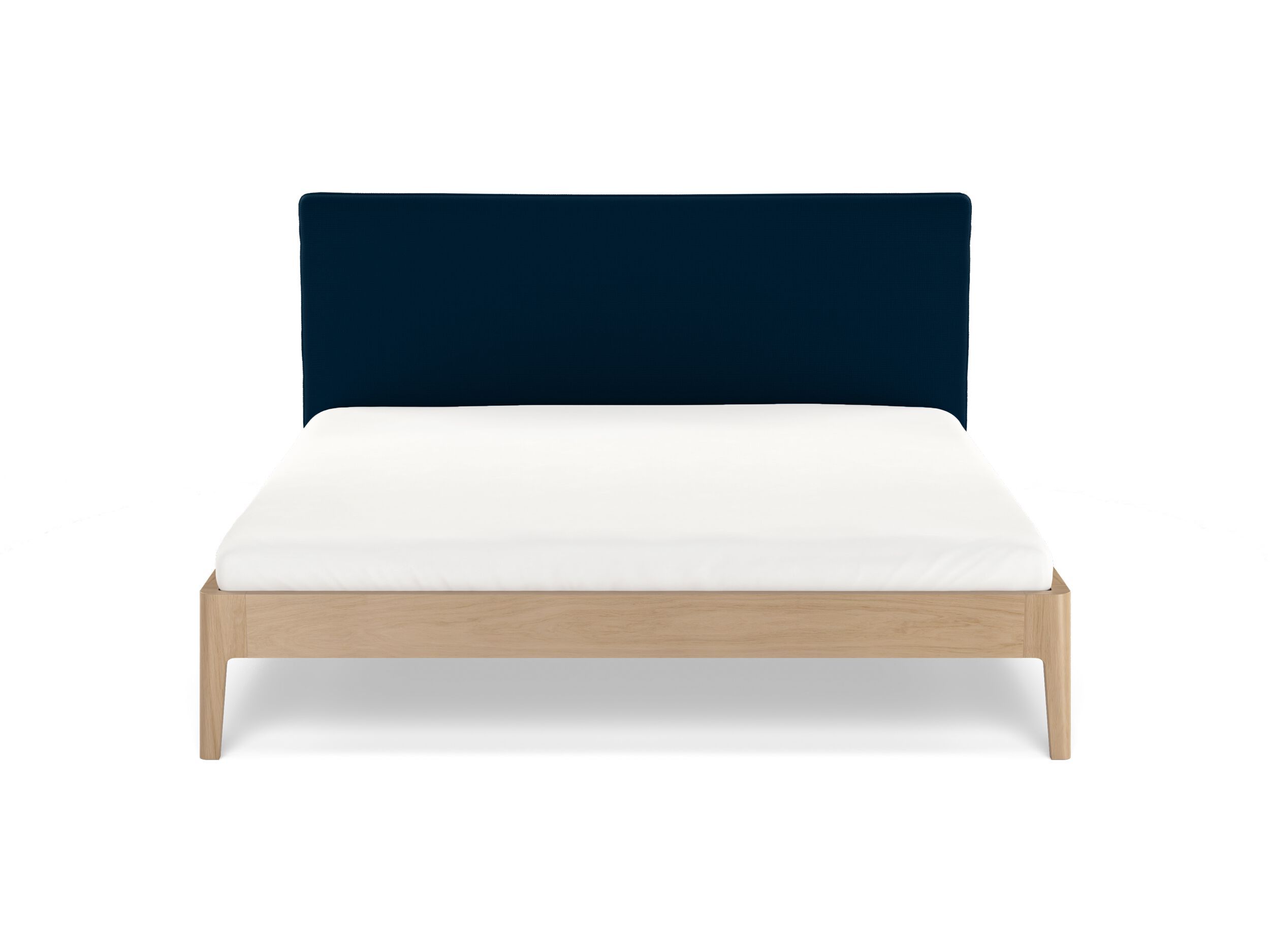 Деревянная двуспальная кровать с мягким изголовьем Noah Living белье ARCH-00049322 - Вид №6