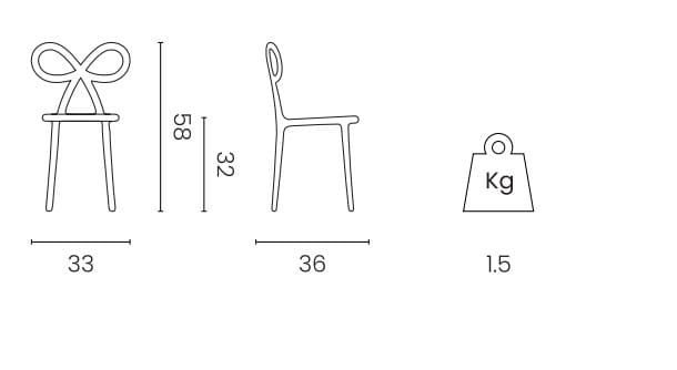 Стул из полиэтилена In Stock Qeeboo ARCH-00018578 - Вид №2