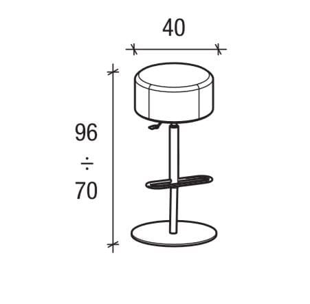 Табурет с регулируемой высотой Sesta блог ARCH-00030963 - Вид №2