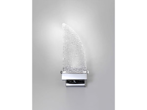 Светодиодный настенный светильник из стекла и латуни