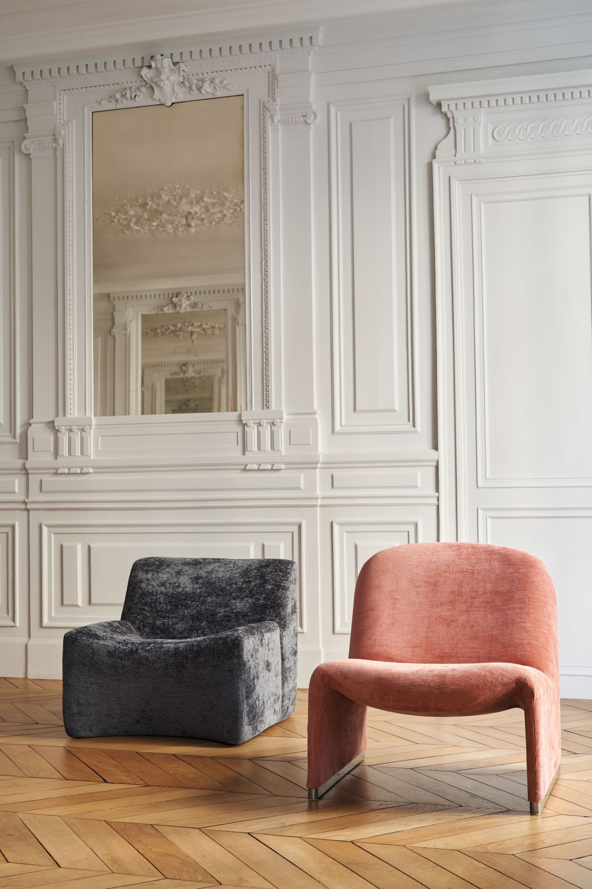 Бархатная однотонная ткань Casamance Variance ARCH-00084426 - Вид №2