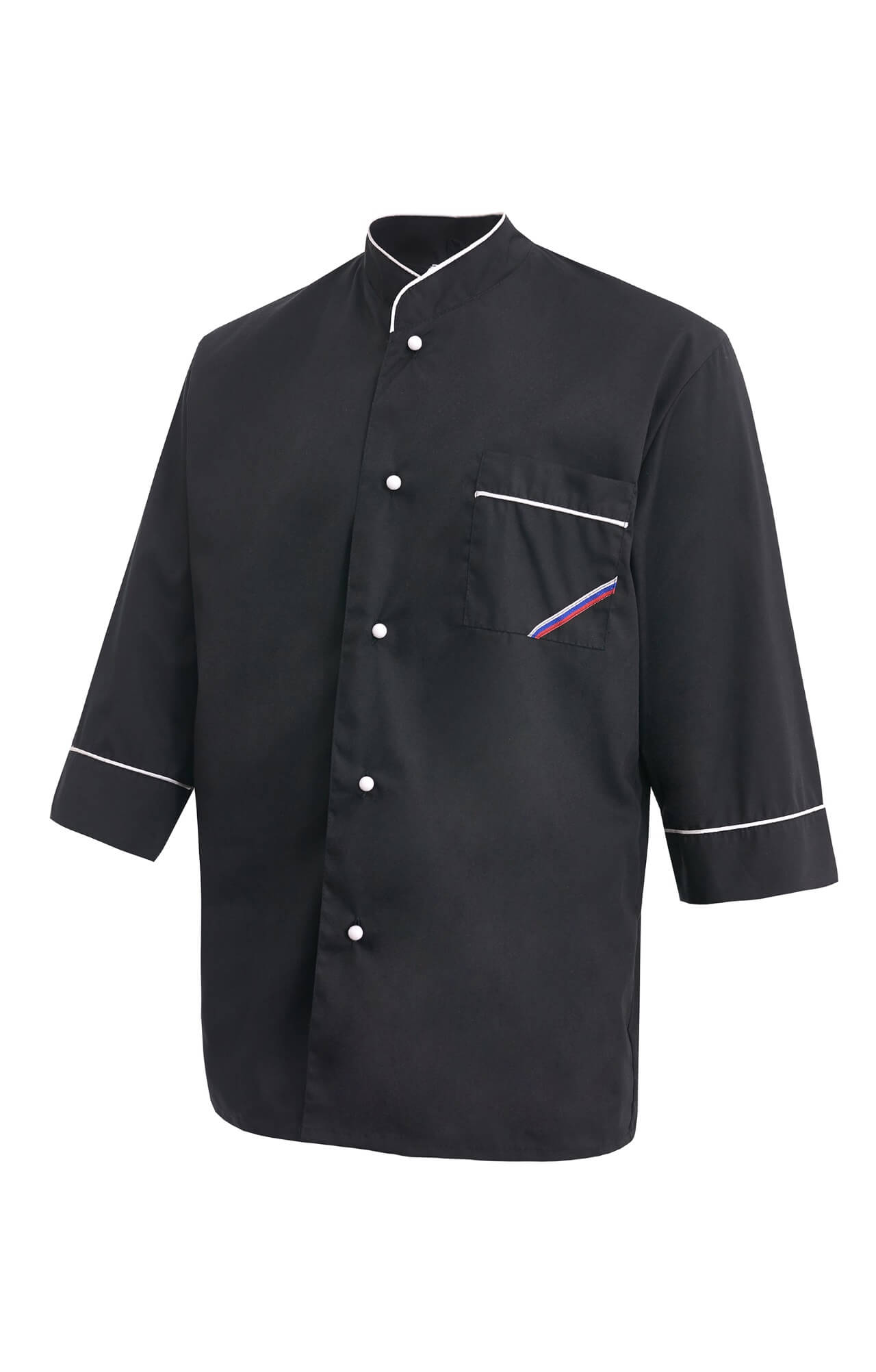 69102 Куртка поварская "Люкс-Лайт" черная  Повар  размер 48-50/182-188 Спецодежда  - Вид №1