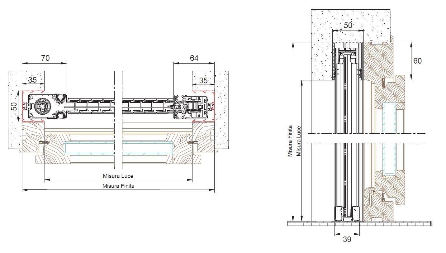 Боковая встраиваемая москитная сетка Mv Line Zanzariere - Incasso Laterale ARCH-00067087 - Вид №4