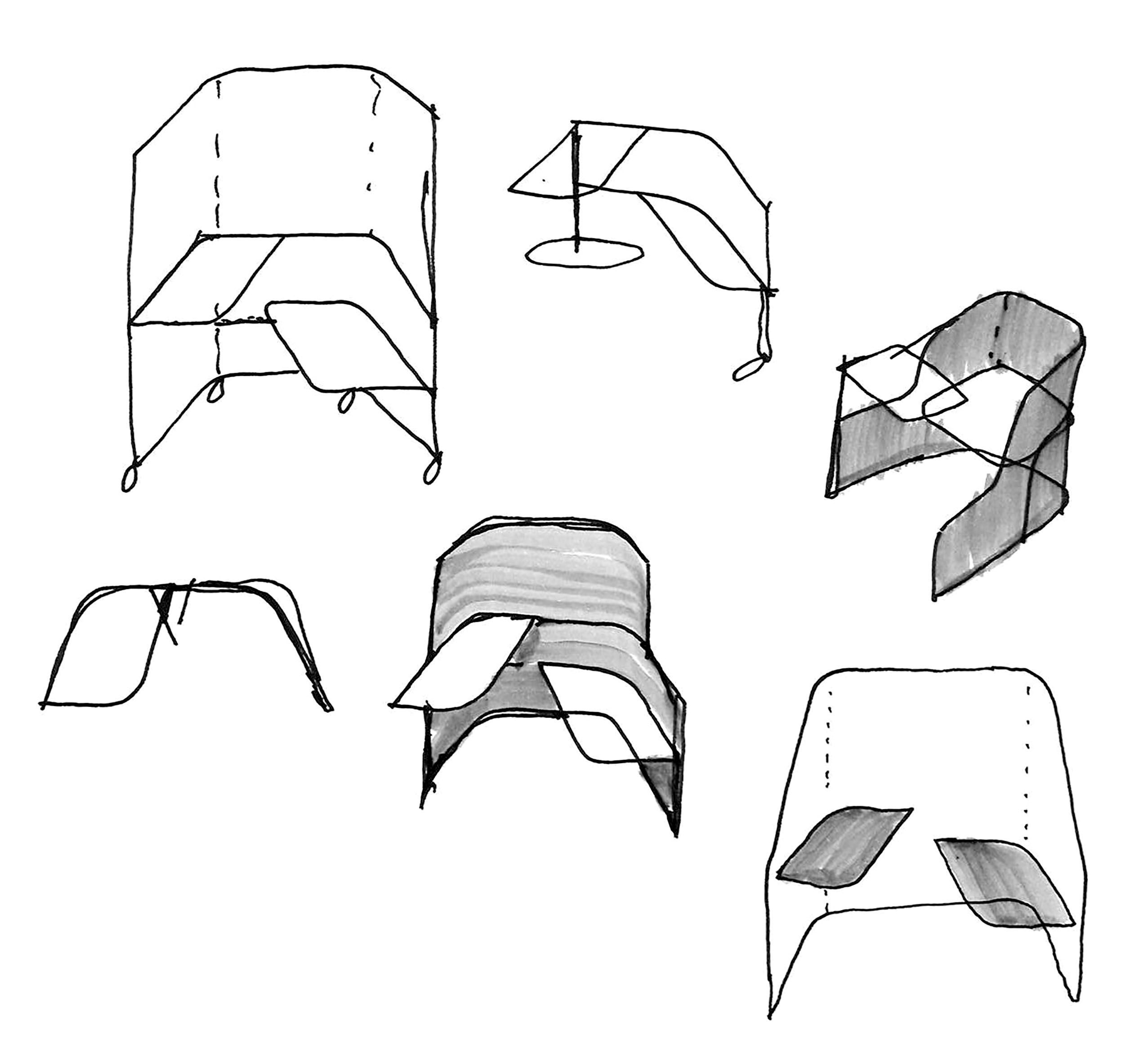 Тканевое кресло Andreu World IN OUT OFFICE SF2250 ARCH-00002766 - Вид №3