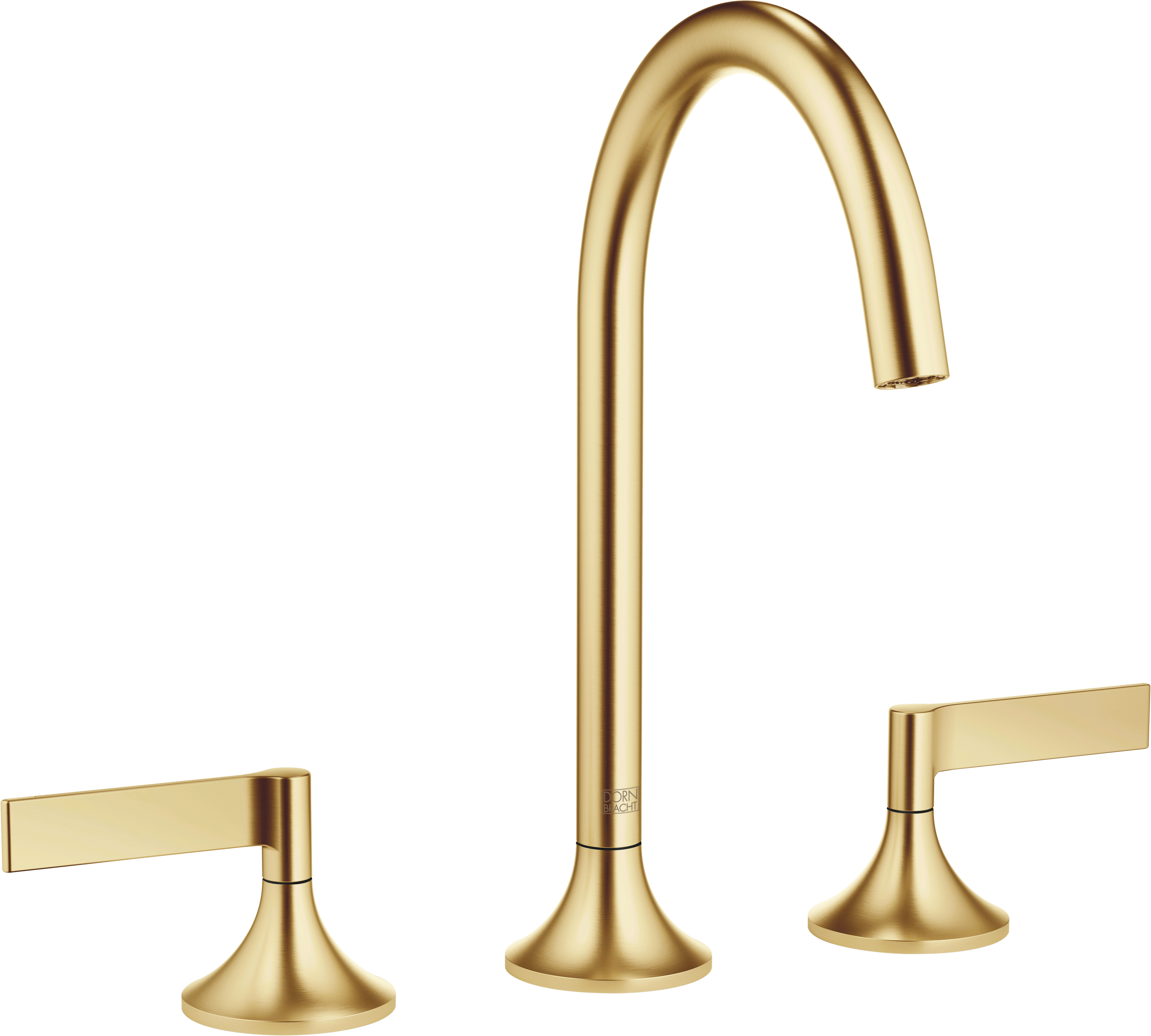 VAIA Смеситель для раковины на три отверстия со сливным клапаном - Brushed Durabrass (23-каратное золото) 20713819-28