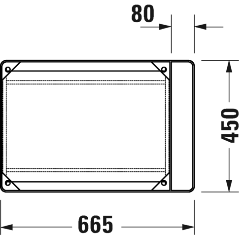 0031021000 DuraSquare Консоль металлическая подвесная **
Хром Хром Duravit - Вид №2