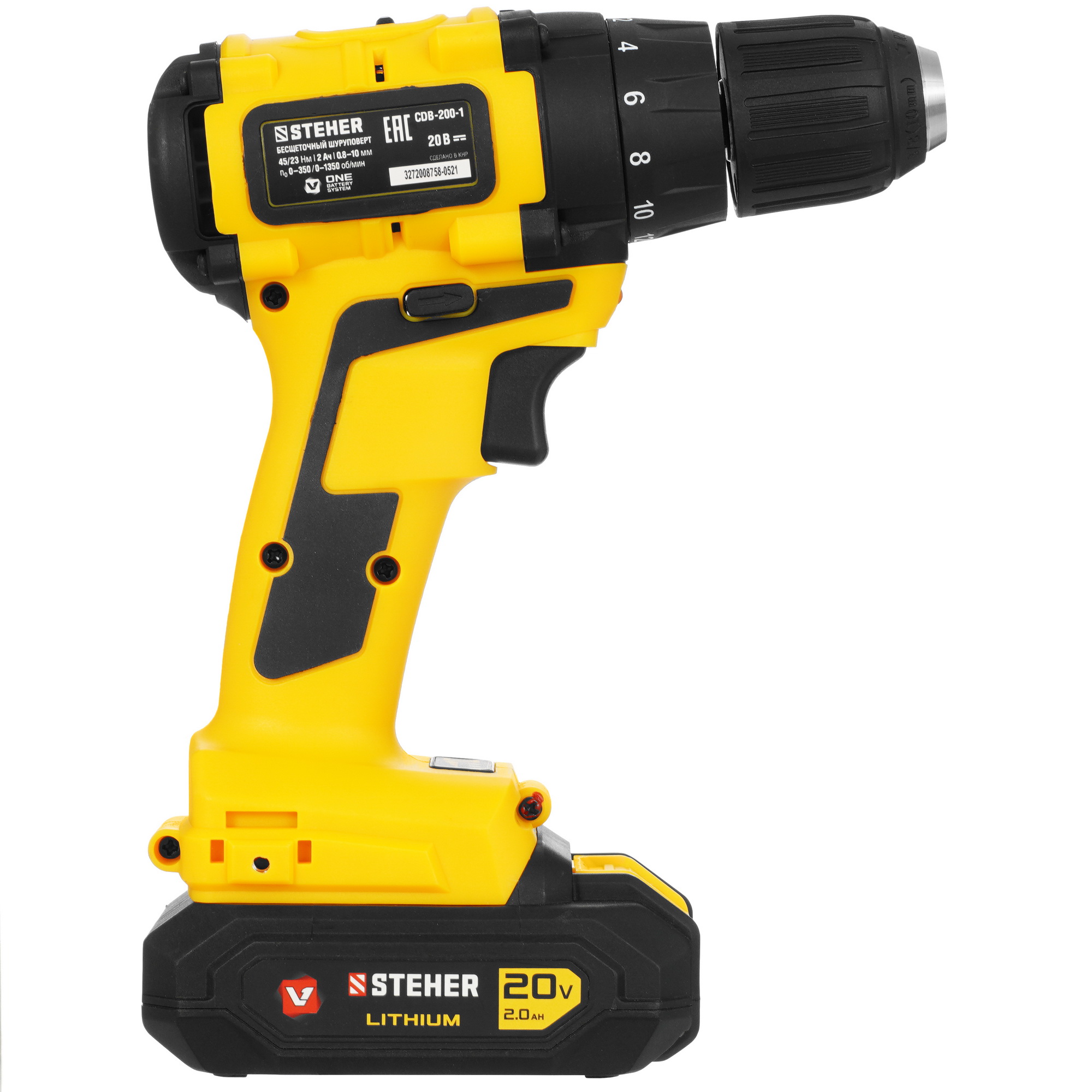 Дрель-шуруповерт STEHER CDB-200-1 9962329 STDN-0145289 - Вид №1