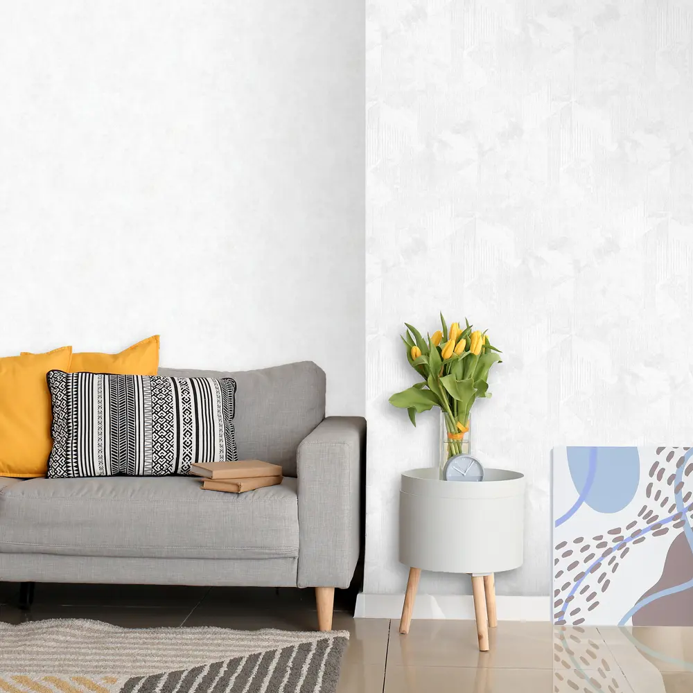 Erismann Monolit - флизелиновые обои белые для стен 1.06 м 89351217 STLM-0834876 - Вид №3