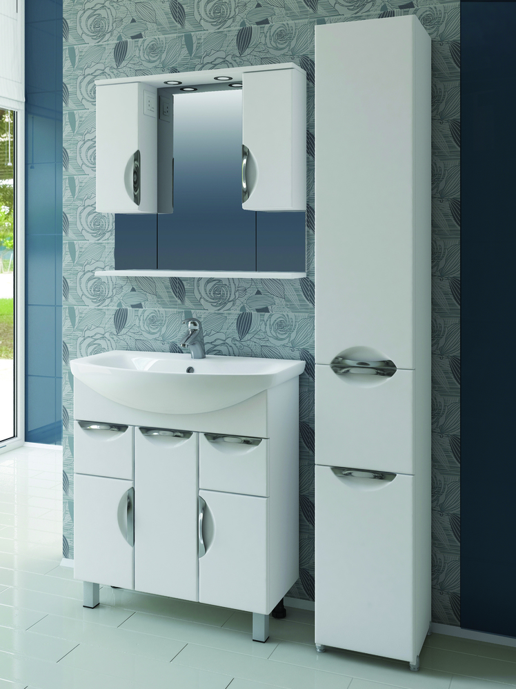 Тумба с раковиной Callao 800 (Балтика)800⨉300⨉830 мм белый Santreyd sun-id-665392 - Вид №4