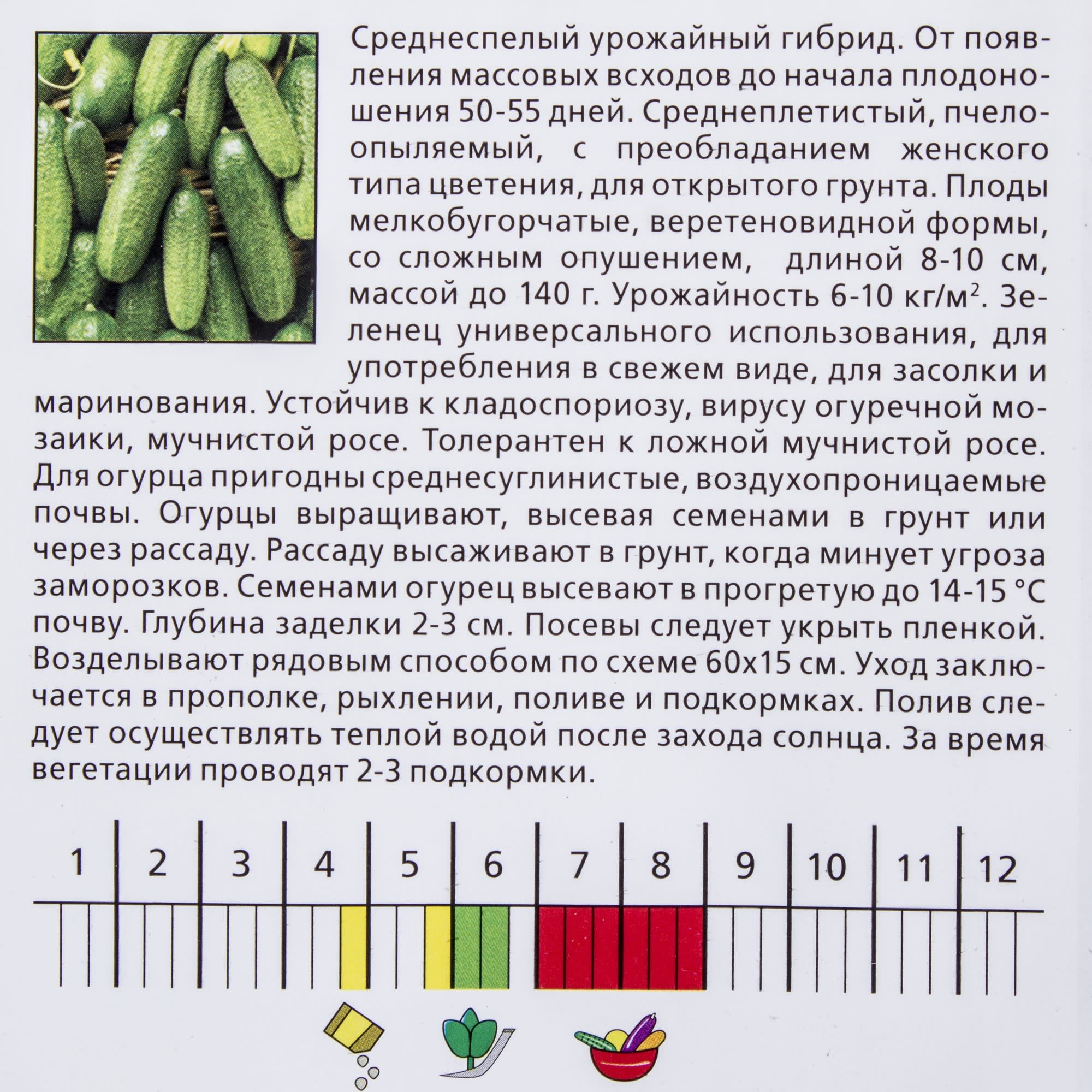 13841992 Семена Огурец «Дездемона» F1 Santreyd  - Вид №2