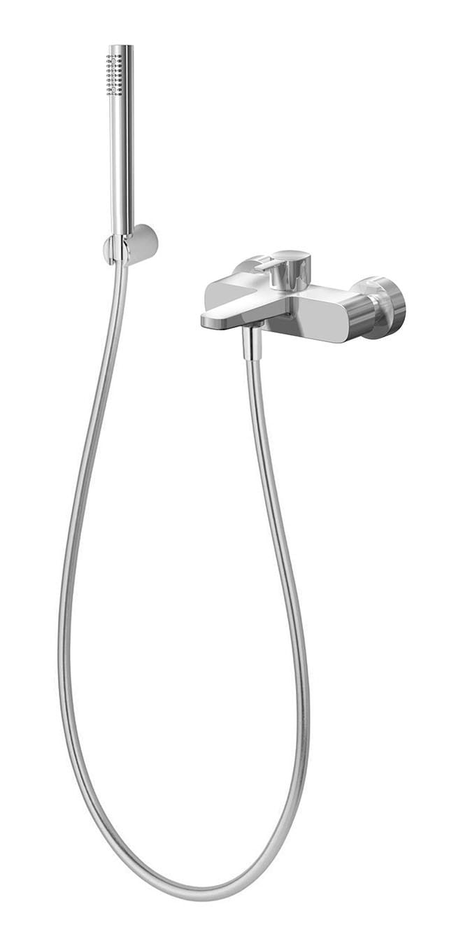 Настенный смеситель для ванны с ручным душем Fantini Rubinetti Lamè ARCH-00060285 - Вид №1