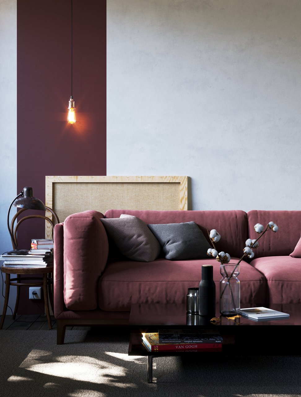 Диван Case угловой коралловый THE IDEA ДИЗАЙНЕРСКИЕ 210546 Розовый  - Вид №4