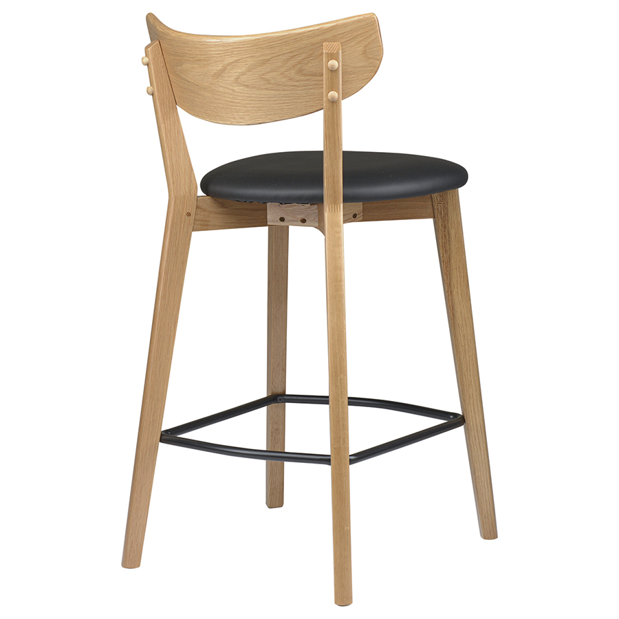 41110200 Стул барный , pero, pu-кожа, черный Unique Furniture  - Вид №9