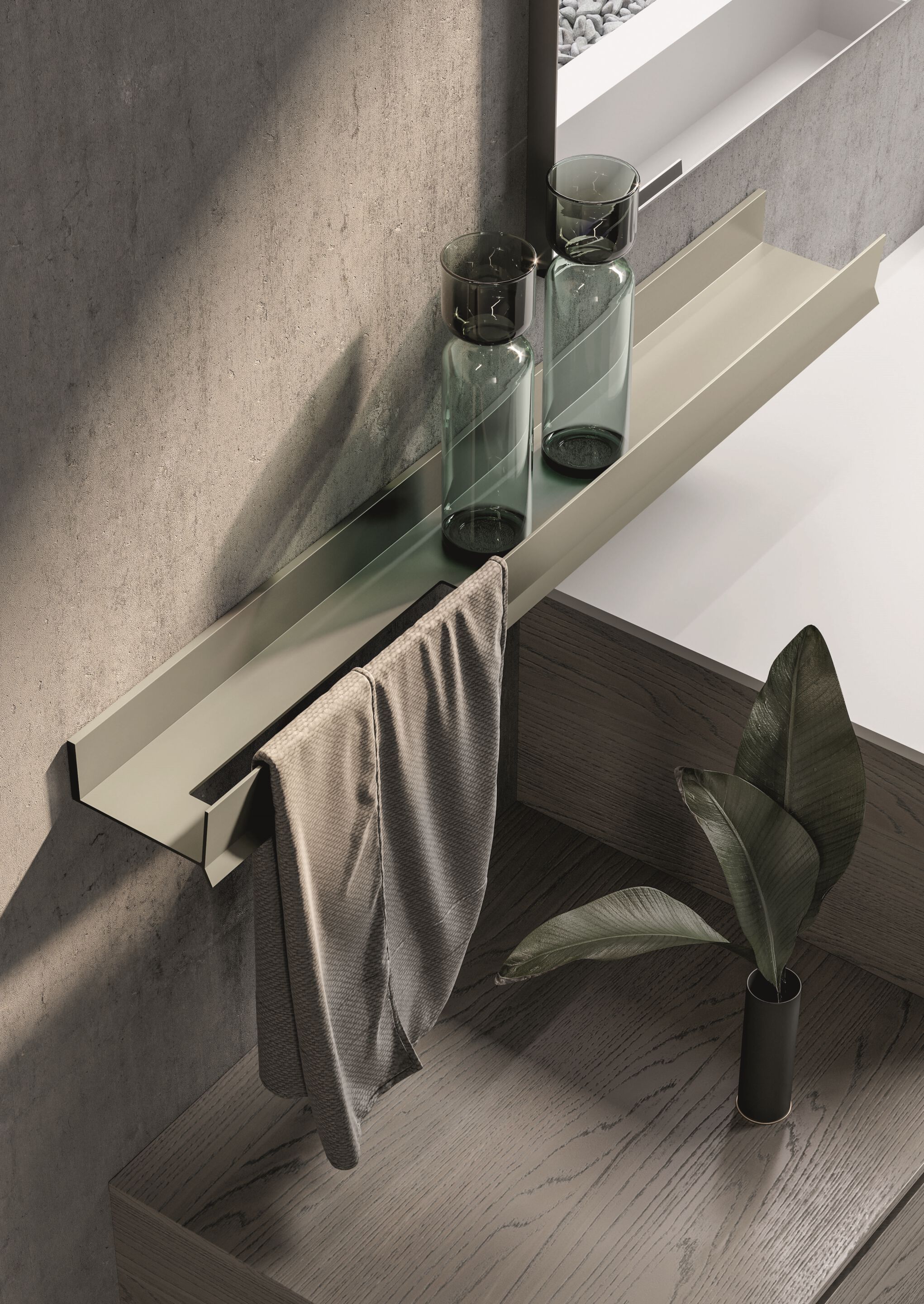 Алюминиевая полка для ванной Ideagroup MAL ARCH-00149556 - Вид №4