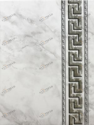 Фабрицио серый декор Змейка 25х33 Шахтинская Плитка sun-id-333690