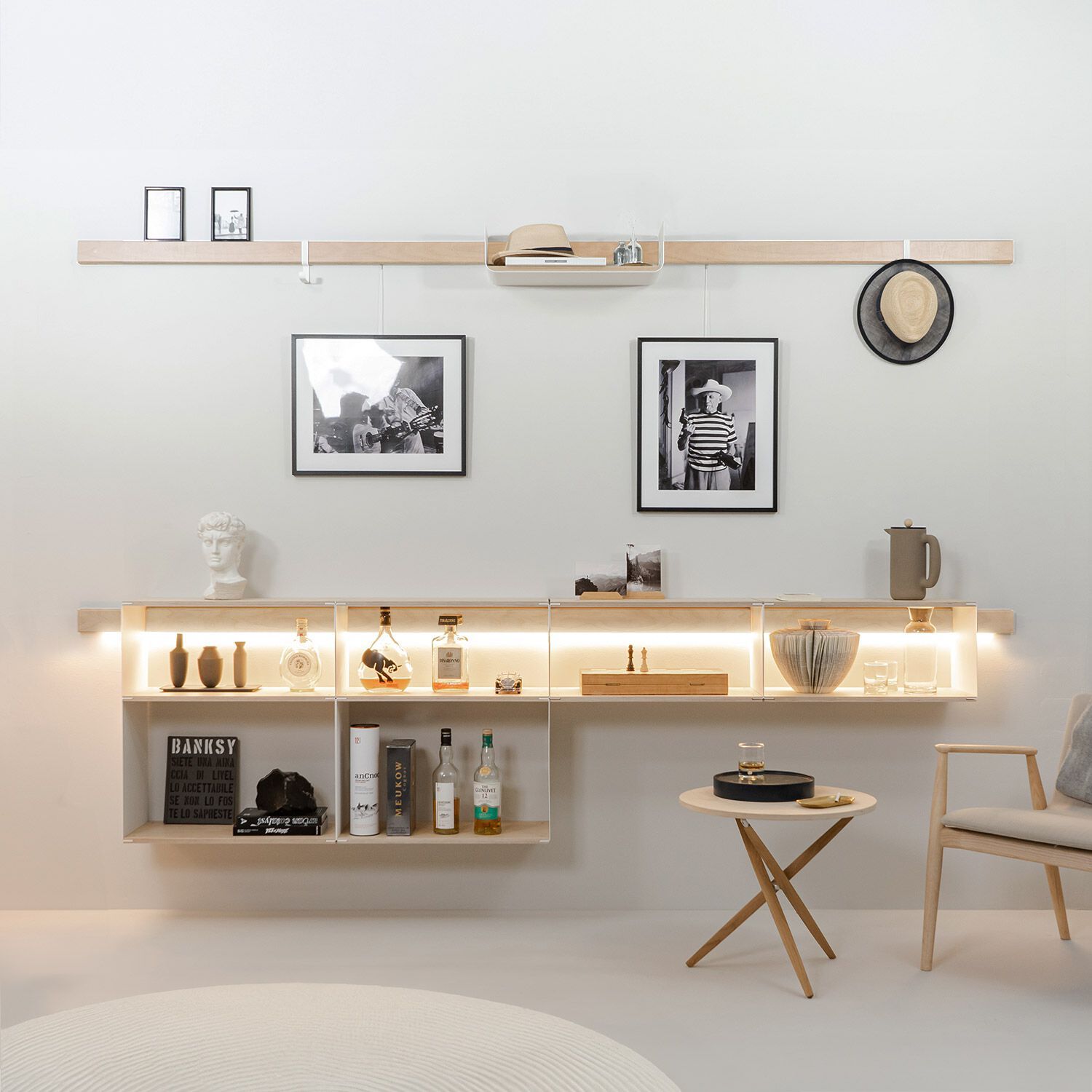 Система деревянных полок со встроенным освещением Variand Furniture W07 ARCH-00125682 - Вид №3