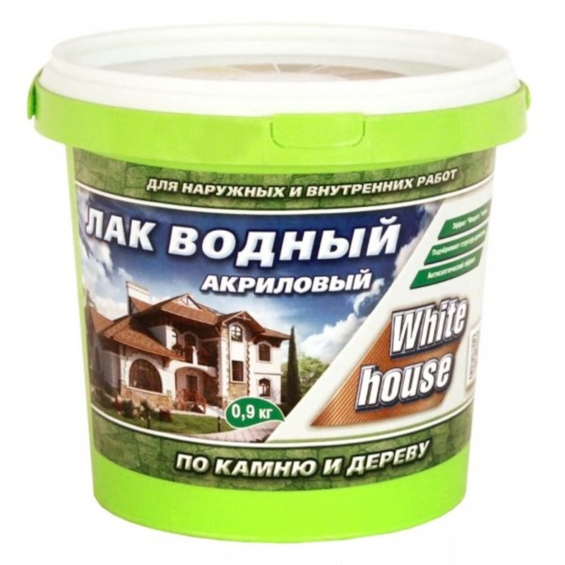 90196827 Лак водный по камню и дереву орех 0.9 кг STLM-0129515 WHITE HOUSE
