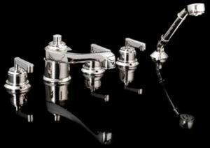 Devon&Devon Смеситель для ванны с ручным душем на 5 отверстий Manhattan Mnh450nk