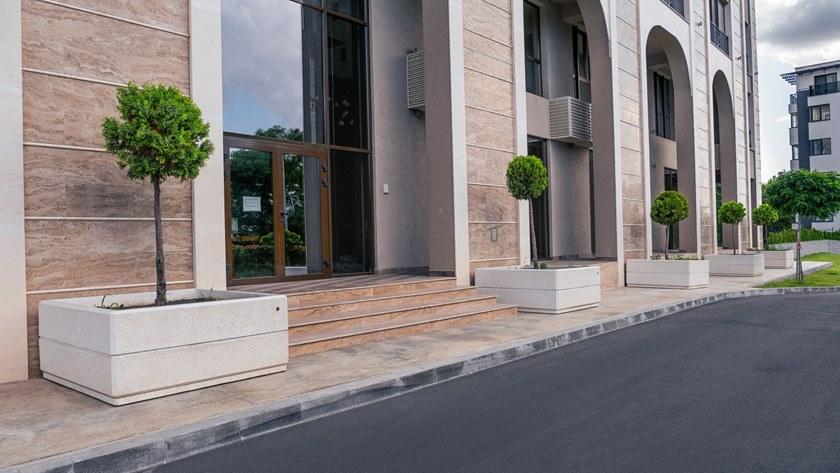 ENCHO ENCHEV - ETE Квадратная кашпо для общественных мест  96  - Вид №1