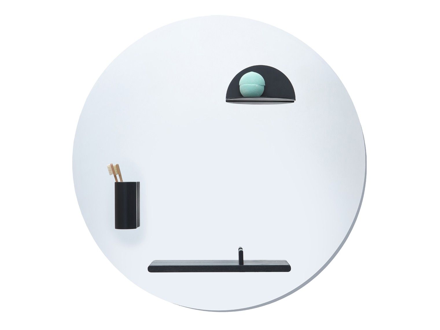 Круглое зеркало с магнитными аксессуарами Azzurra Ceramica Franky ARCH-00137775