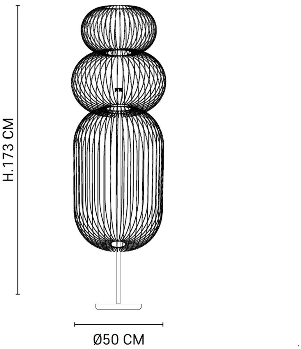Market Set Торшер из металла Kokeshi Pr651024 - Вид №5