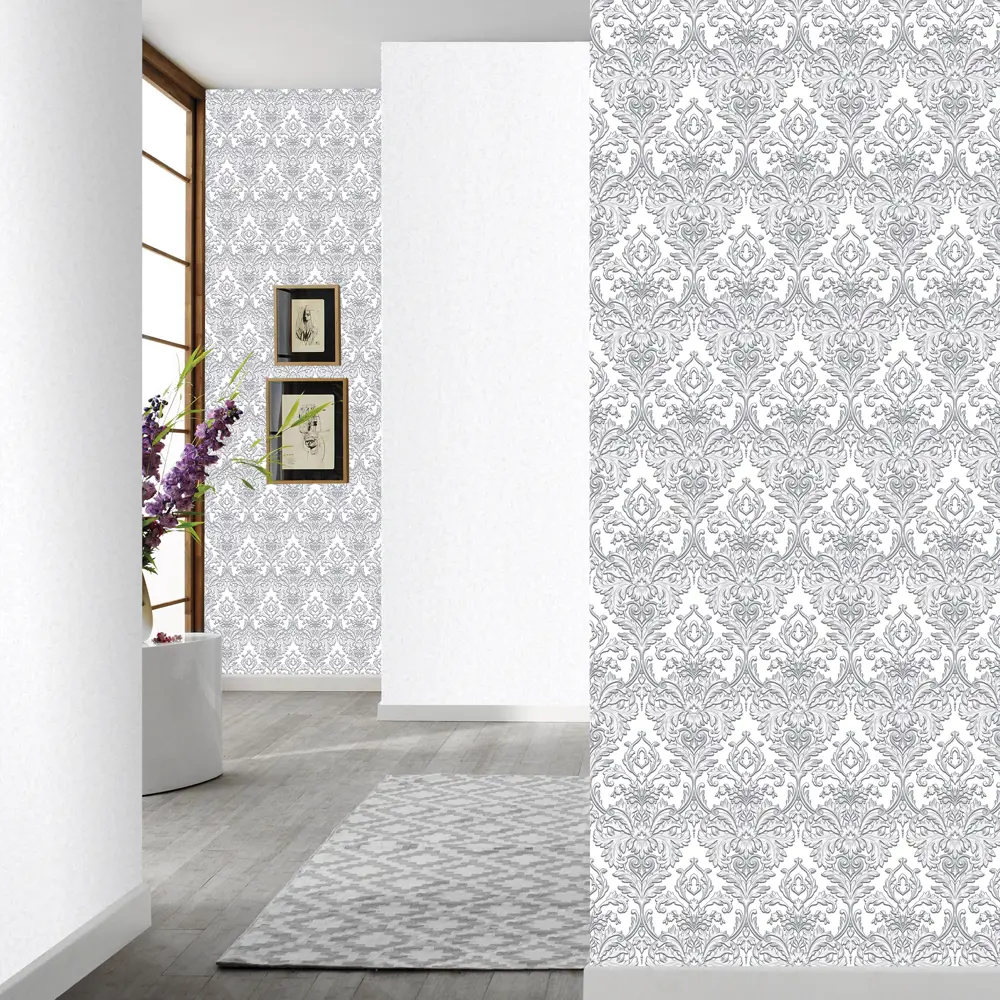 Обои флизелиновые Erismann Light2 белые 1.06 м 6112-4 STLM-2001154 - Вид №2