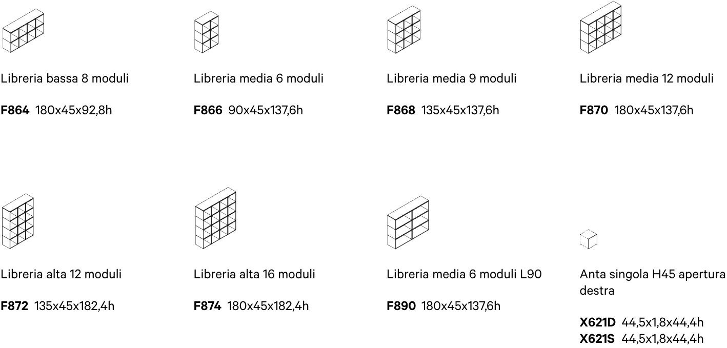 Manerba Модульный офисный книжный шкаф из дерева Open sun-id-1455503 - Вид №3