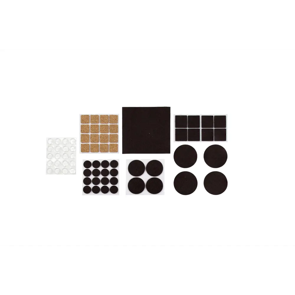 Накладка на мебельные ножки KONSENSA 8 мм прямоугольные фетр цвет белый STLM-2055709