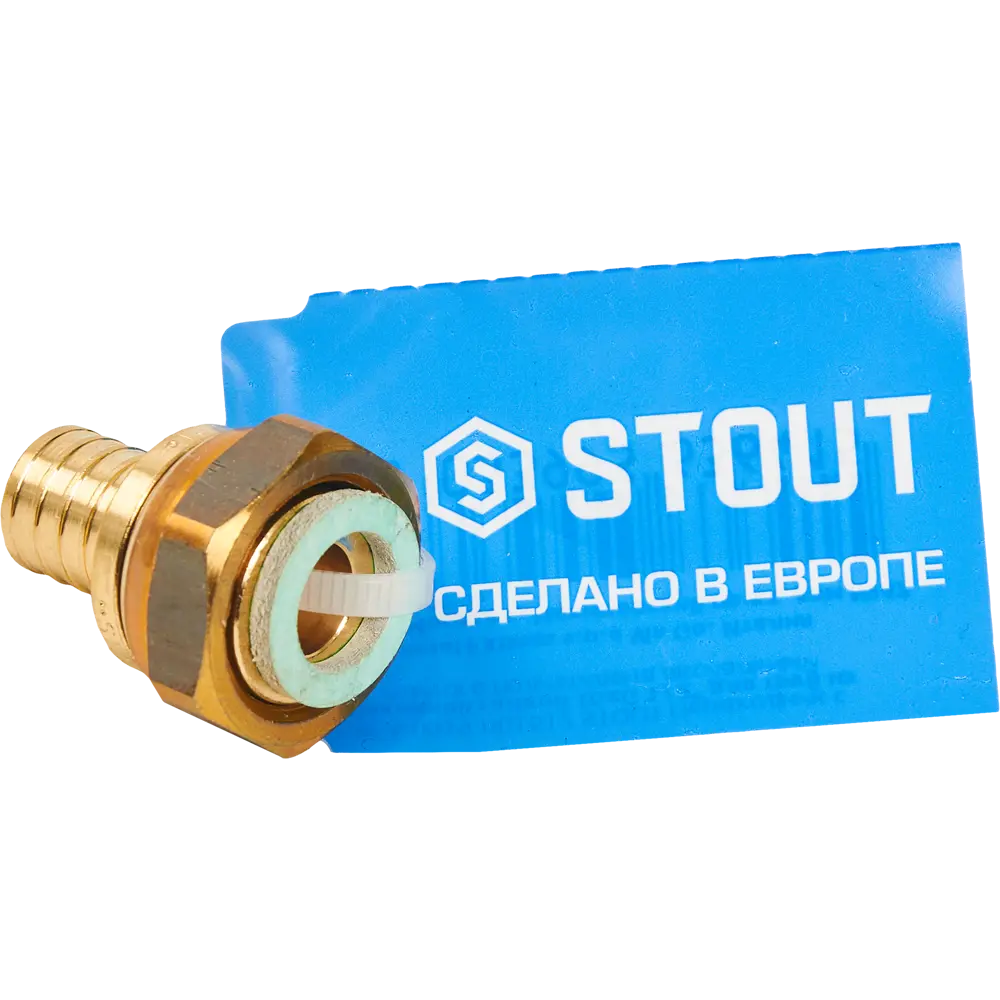 Переходник STOUT 1/2"x16 мм для систем водоснабжения и отопления 82197832 STLM-0021722 - Вид №2