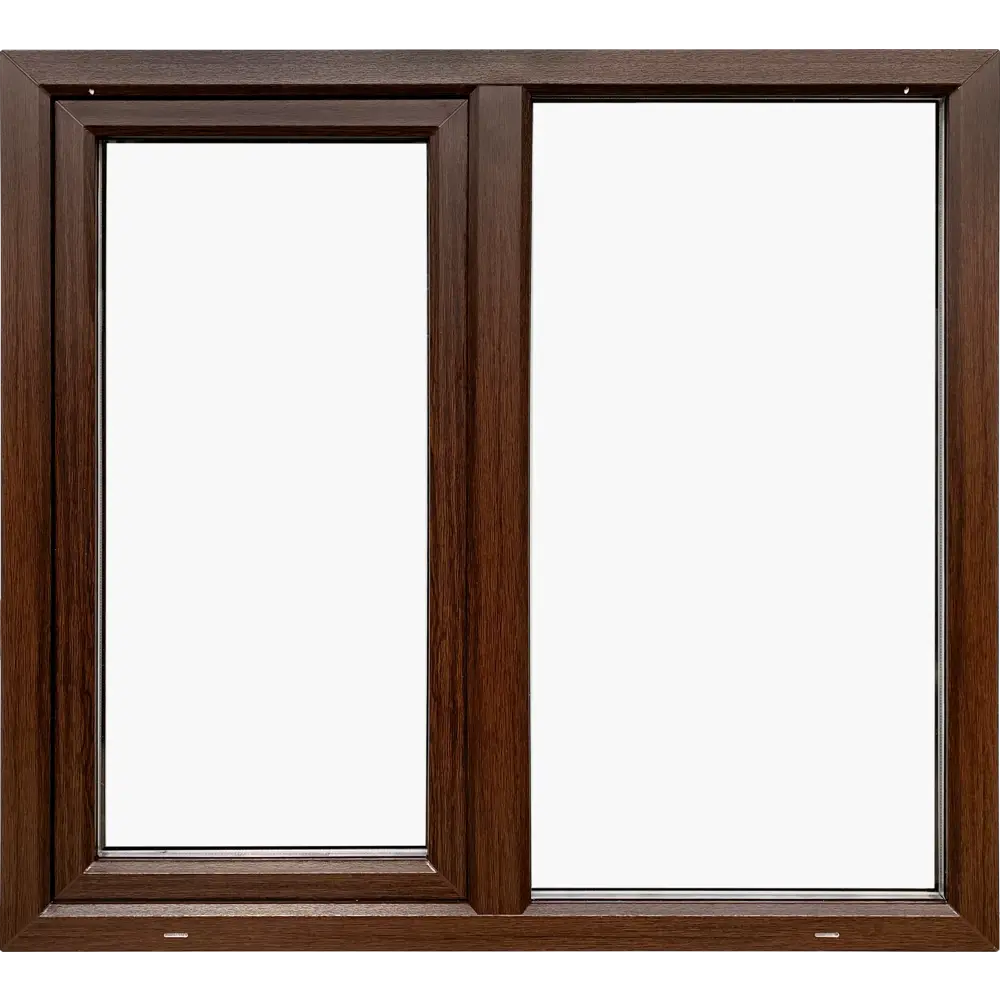 Veka: Двустворчатое пластиковое окно 1170×1000 мм с однокамерным стеклопакетом 84506470 STLM-0050801 - Вид №2