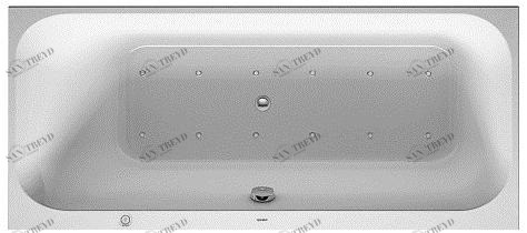 Duravit Встраиваемая акриловая ванна с гидромассажем Happy d.2 sun-id-1379775