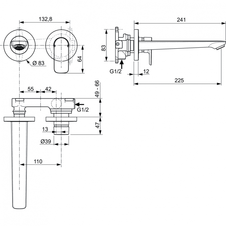 A7009AA Смеситель для раковины Ideal Standard CONNECT AIR - Вид №4