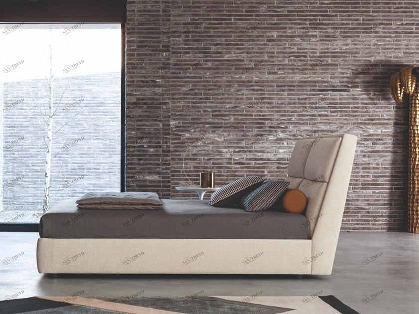 Twils Двуспальная кровать с мягким изголовьем James sun-id-1409609