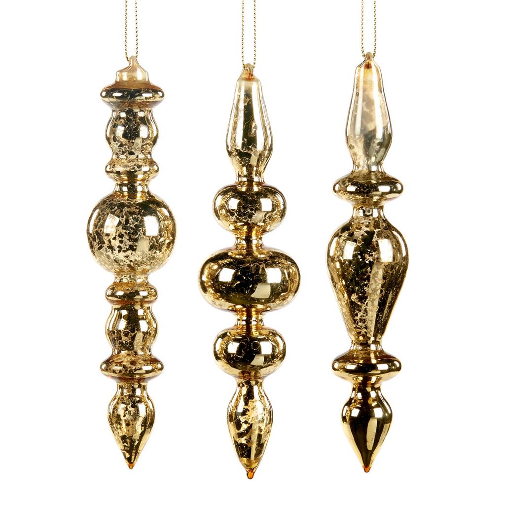 P 35019 Шарик фигурки античные золотые 16 см (цена за шт) GOODWILL Santreyd 