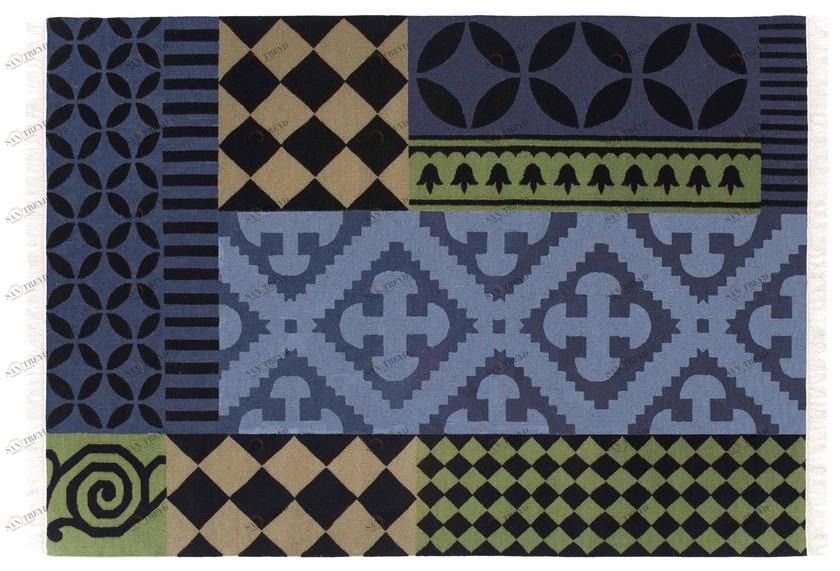 GAN Прямоугольный шерстяной коврик Kilim sun-id-1409010